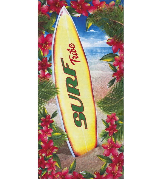 Dohler Surf Board Tribe Beach Towel 30 x 60